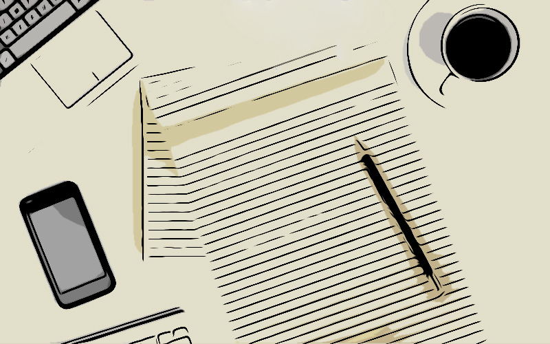 image of a paper list and a pencil